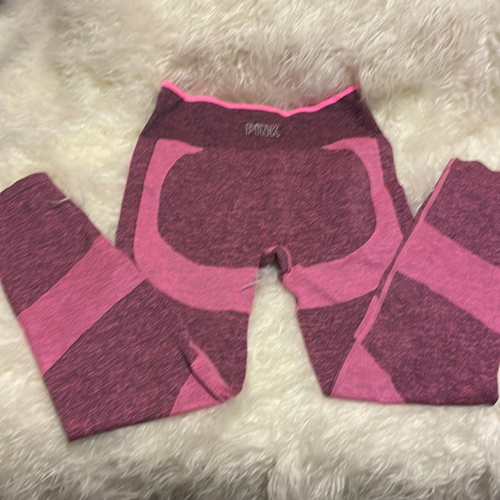 Pink Victoria’s Secret leggings L New Black